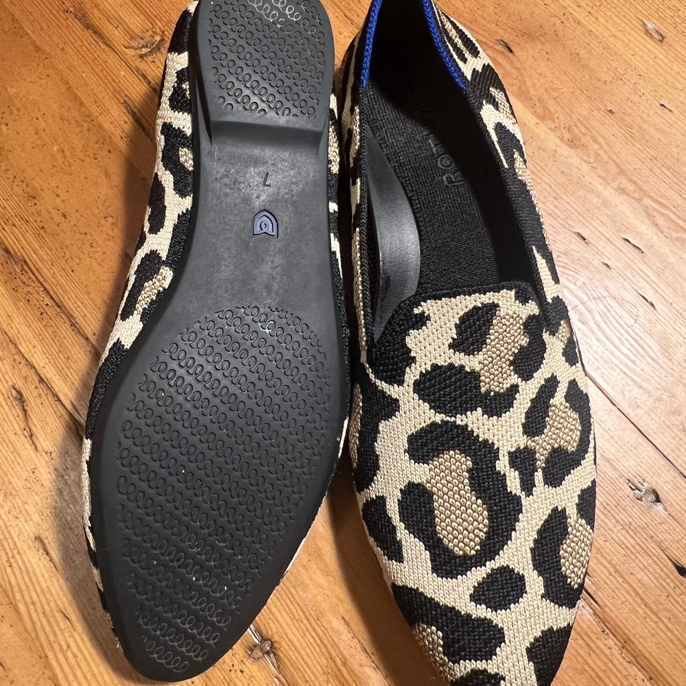 Rothy's Almond Loafer in Desert Cat Size 7